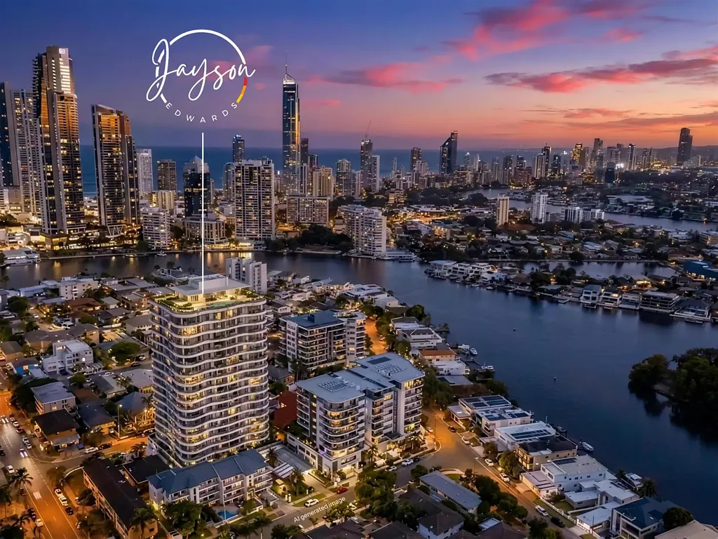 Surfers Paradise 2غرفة نوم Best Value New-build - Corner unit - 2 Bedroom + Study