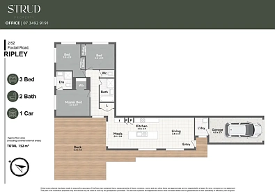 2/52 Foxtail Road, Ripley, QLD 4306, 3房, 2浴, House