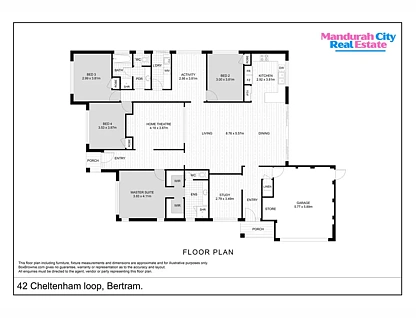 42 Cheltenham Loop, Bertram, WA 6167, 4 ਕਮਰੇ, 2 ਬਾਥਰੂਮ, House