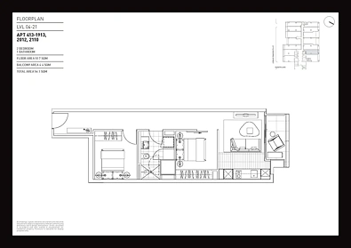 2110/199 William Street, Melbourne, VIC 3000, 2 Bedrooms, 1 Bathrooms, Apartment