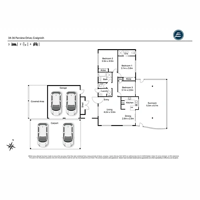 34-36 PARVIEW Drive, Craignish, QLD 4655, 3 Schlafzimmer, 2 Badezimmer, House