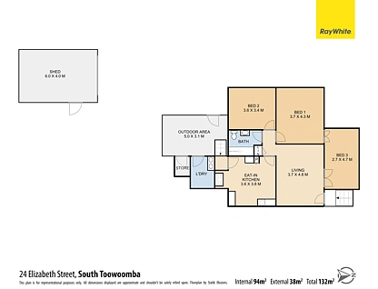 24 Elizabeth Street, South Toowoomba, Toowoomba, 3 chambres, 1 salles de bain, House