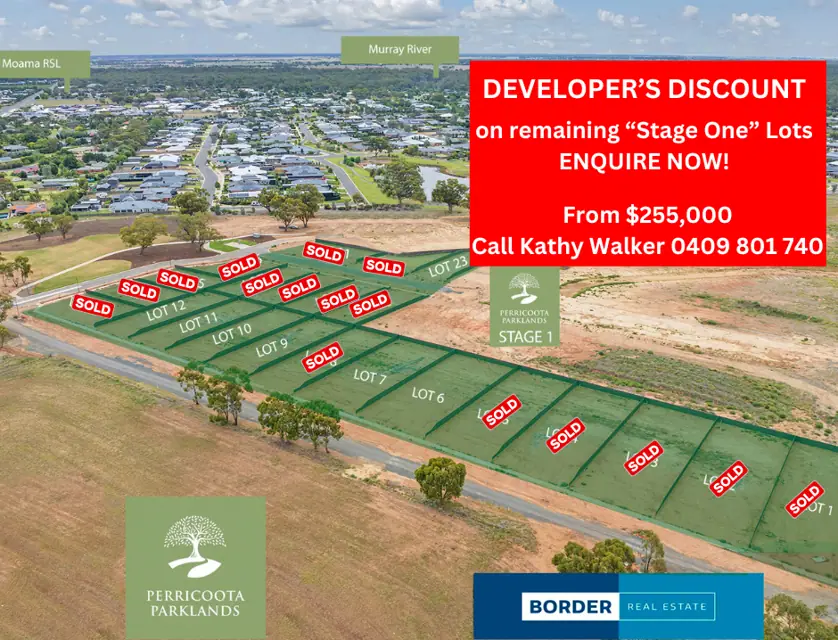 LOT 1-23 Perricoota Parklands Estate, Lignum Road, Moama, Murray, 0 ห้องนอน, 0 ห้องน้ำ, Section
