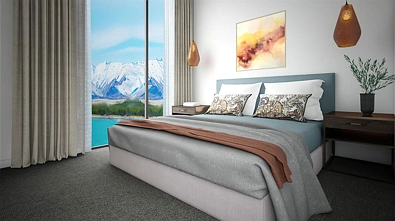 Unit E/4/B5 Wyndham Gardens Lake Tekapo Development, Lake Tekapo, 1房, 1浴, Apartment