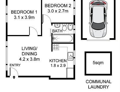 26/29-31 Johnston Street, Annandale, Inner West, 2 chambres, 1 salles de bain, Apartment