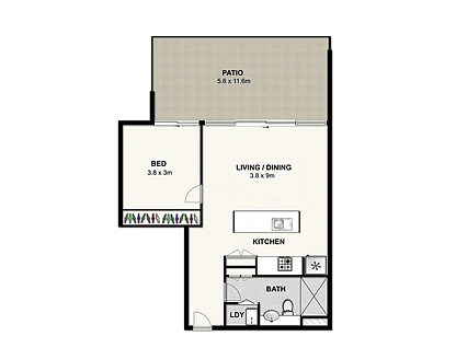908/79 Albert Street, Brisbane City, Brisbane - Inner City Region, 1 phòng ngủ, 1 phòng tắm, Apartment