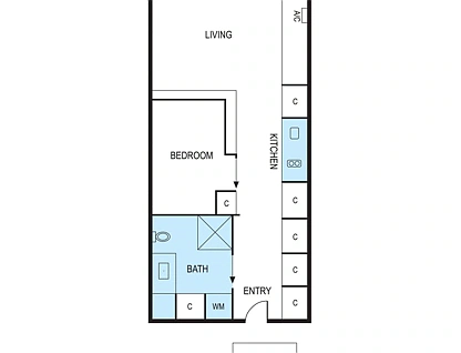 113/18 Station Street, Sandringham, Bayside, 1 ਕਮਰੇ, 1 ਬਾਥਰੂਮ, Apartment