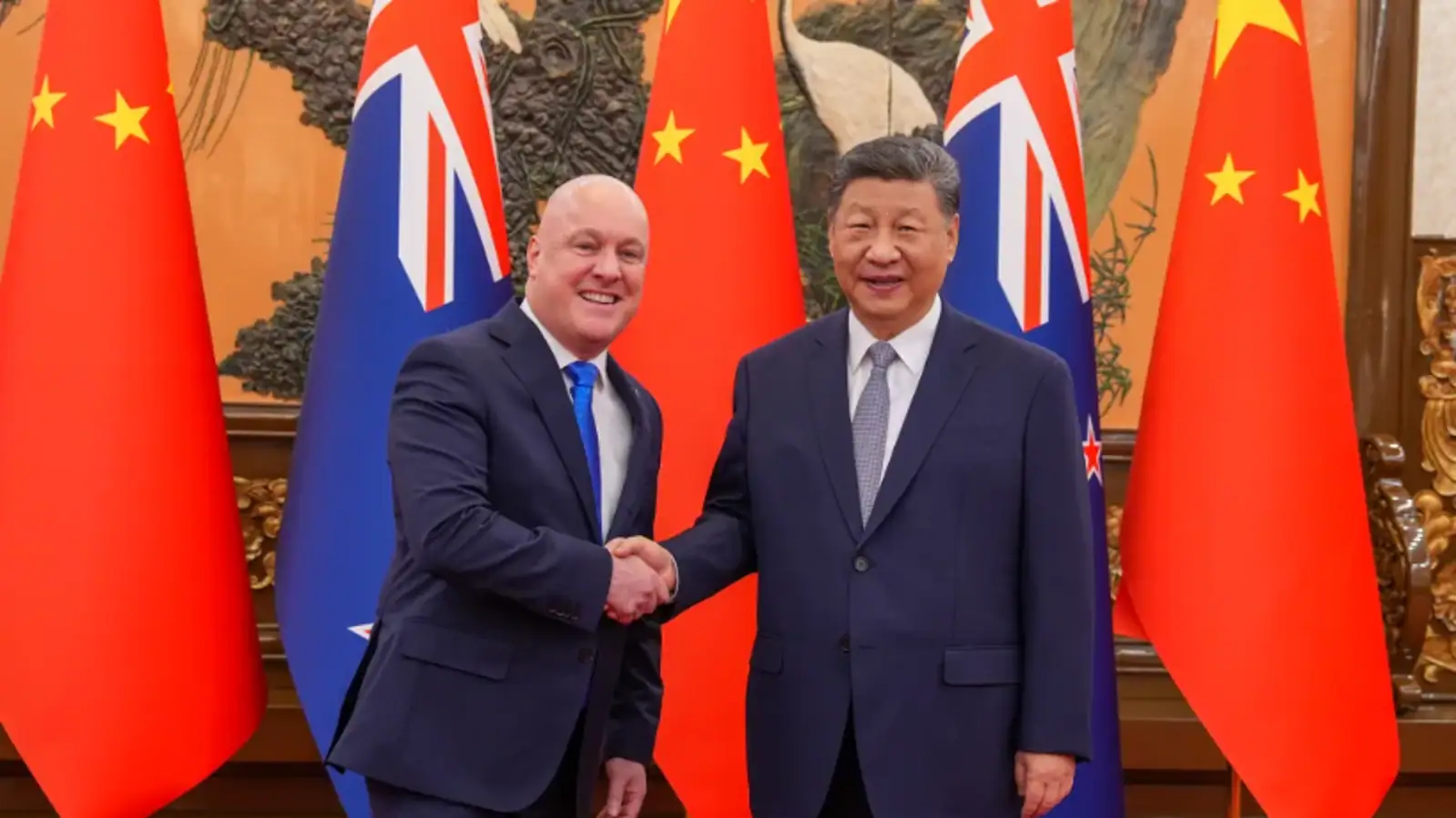 快讯！新西兰总理与中国国家主席习近平正式会晤！