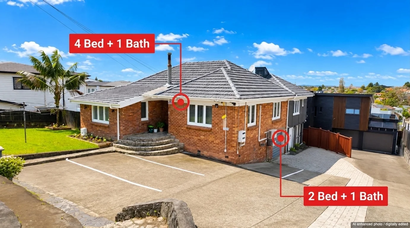 Papatoetoe 6Zimmer Home + Granny Flat 4 Bed + 2 Bed