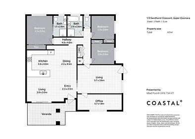 1/3 Sandhurst Crescent, Upper Coomera, QLD 4209, 3 slaapkamers, 2 badkamers, Apartment