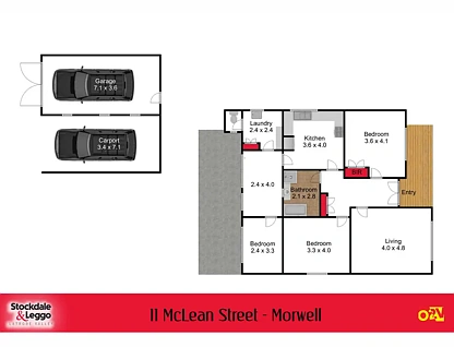 11 Mclean Street, Morwell, VIC 3840, 3房, 1浴, House