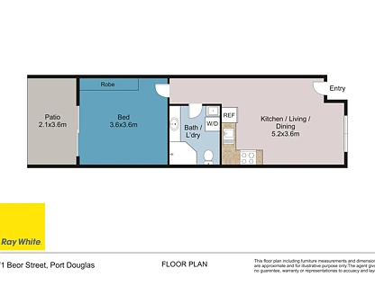 3/1 Beor Street, Port Douglas, Cairns, 1房, 1浴, Apartment