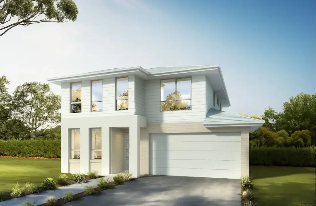 Leppington 4房 靠近Willowdale中心 平面混凝土车道 2590mm地下室层高 Creative厨房石材 900mm燃气灶 哑光黑色水龙头 Amazing House in Leppington - Registration December 2026
