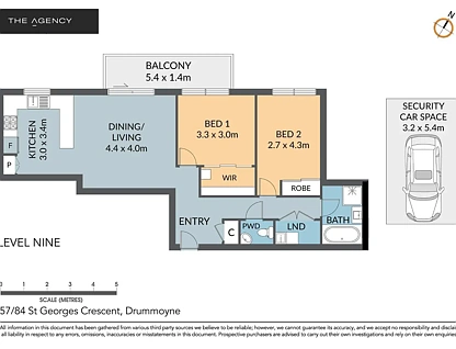 57/84 St Georges Crescent, Drummoyne, Inner West, 2房, 1浴, Apartment