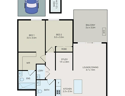 2002/10 Norfolk Street, Liverpool, South Western Suburbs, 2部屋, 2バスルーム, Apartment