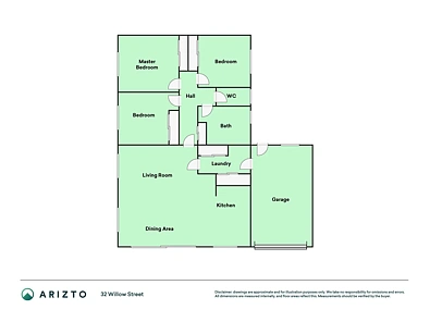 32 Willow Street, Hampstead, Ashburton District, Canterbury, 3 Bedrooms, 1 Bathrooms, Townhouse