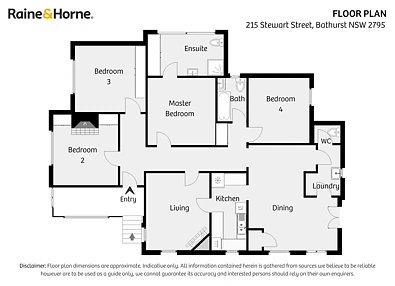 215 Stewart Street, Bathurst, NSW 2795, 4 rūma, 2 rūma horoi, House