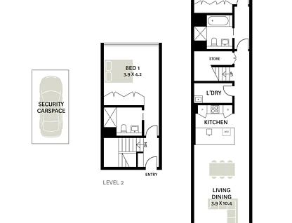402/320 Liverpool Street, Darlinghurst, Sydney CBD, 2房, 2浴, Apartment