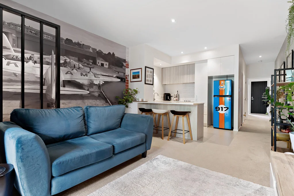 Hobsonville 1غرفة نوم Stunning Location: 1-Bed + Office & Carpark