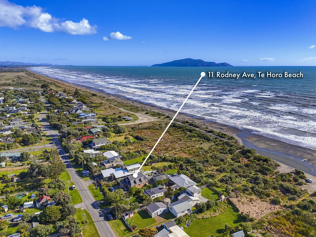 Te Horo Beach 4 Slaapkamer Beachfront living with space