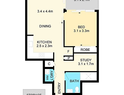 501/21 Dunkerley Place, Waterloo, Eastern Suburbs, 1房, 1浴, Apartment