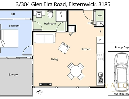 3/304 Glen Eira Road, Elsternwick, Bayside, 1 ห้องนอน, 1 ห้องน้ำ, Apartment