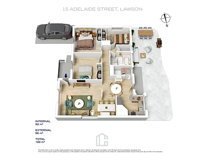 15 Adelaide Street, Lawson, NSW 2783, 3房, 1浴, House
