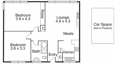 4/21 Bent Street, Bentleigh, VIC 3204, 2 phòng ngủ, 1 phòng tắm, Apartment