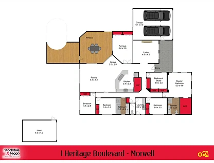 1 Heritage Boulevard, Morwell, Traralagon , 5 ห้องนอน, 2 ห้องน้ำ, House