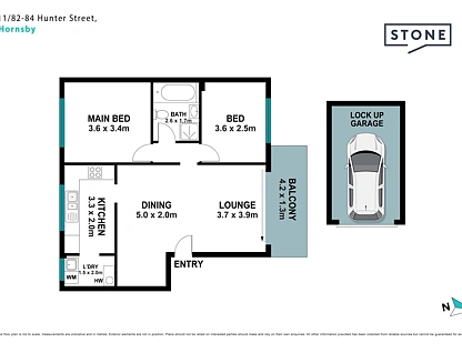 11/82-84 Hunter Street, Hornsby, Upper North Shore, 2 Bedrooms, 1 Bathrooms, Unit