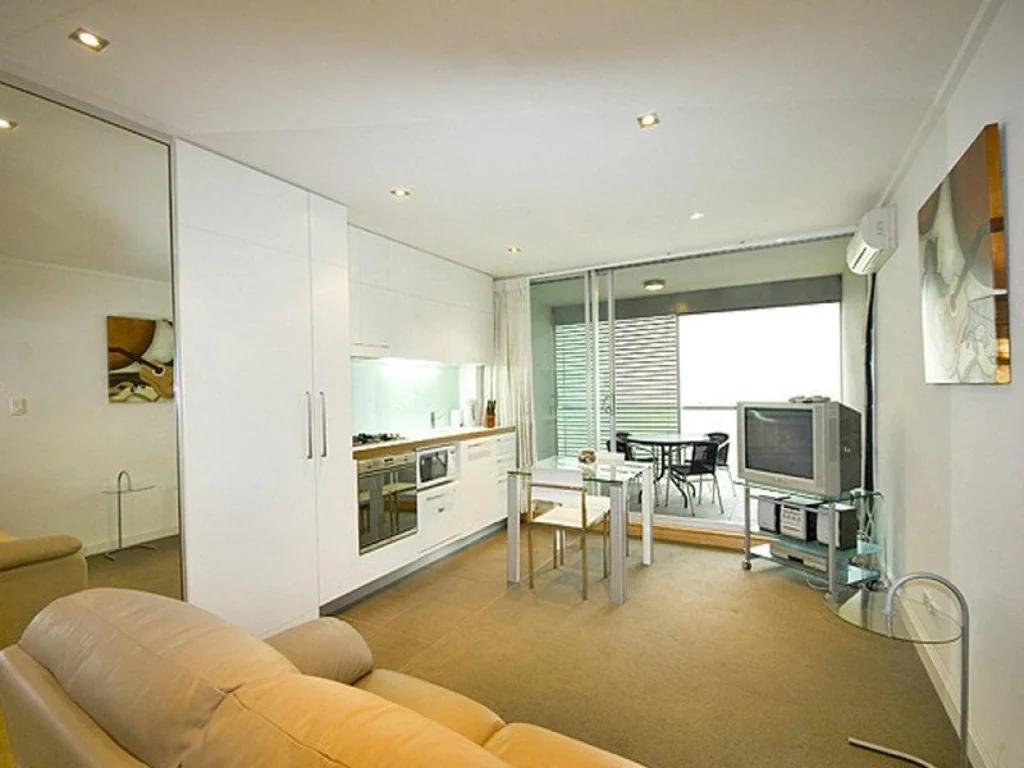 Light filled furnished studio apartment