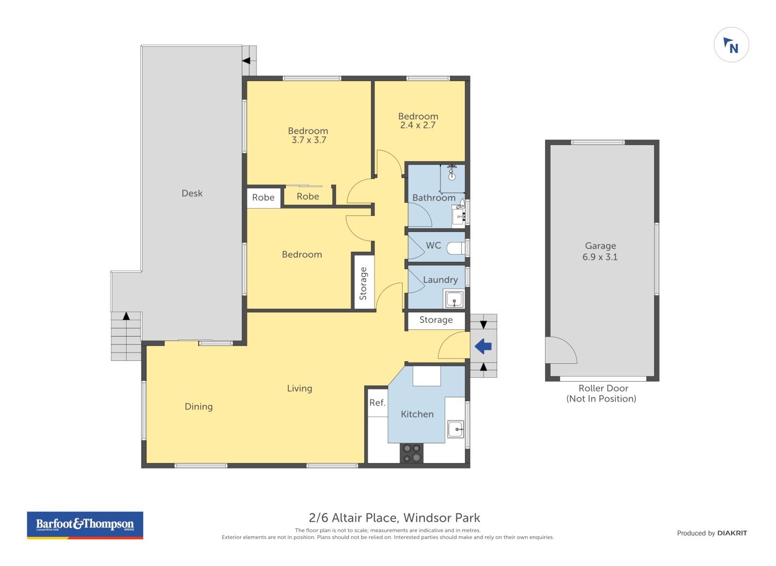 2/6 Altair Place, Windsor Park, Auckland - North Shore, 3房, 1浴