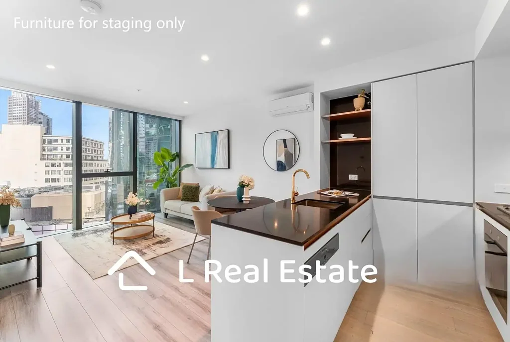 FULLY FURINISHED Stylish 1-Bedroom Apartment with City Views in Aurora Melbourne Central