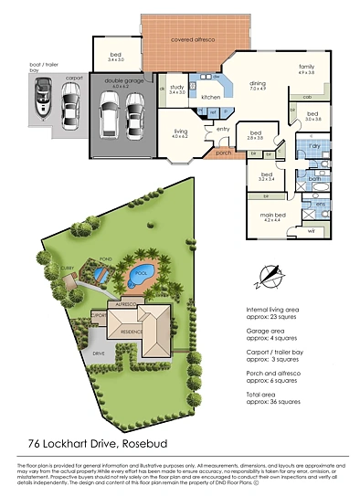 76 Lockhart Drive, Rosebud, VIC 3939, 5 રૂમ, 2 બાથરૂમ, House