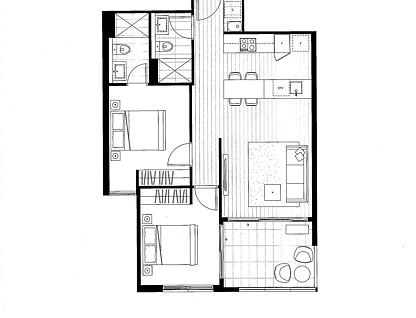 913/14 David Street, Richmond, Inner East Melbourne, 2房, 2浴, Apartment