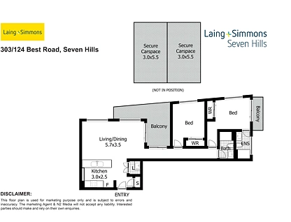 303/124-132 Best Road, Seven Hills, Western Suburbs, 2部屋, 2バスルーム, Apartment