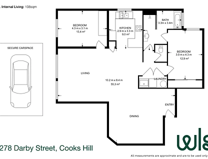 6/278 Darby Street, Cooks Hill, Newcastle, 2 phòng ngủ, 1 phòng tắm, Apartment