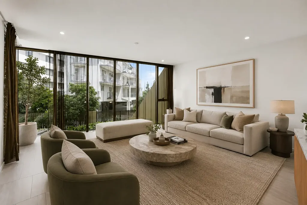 Kangaroo Point 2房 Kangaroo Point中心地段 两居室两卫浴 Lume complex 豪华生活方式 现代厨房 开放式起居区 度假村式设施 无边泳池 健身房 360度景观 Sophisticated Inner-City Living in Lume
