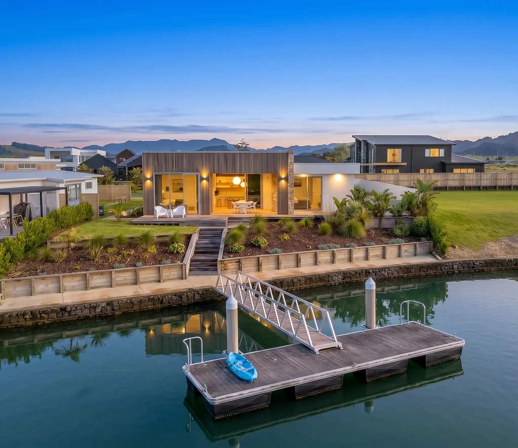 Whitianga 4 Bedroom Contemporary style meets canal front living