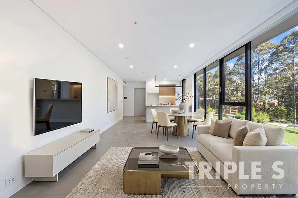 Macquarie Park 2房 Macquarie核心黄金位 4楼豪华公寓 宽敞布局 光线充足 开放式起居 阳台连接 Bosch电器 现代燃气厨房 地下车位 度假村设施 优质学区 步行生活圈 LUXURY 2 BEDROOM APARTMENT | MASTER BEDROOM WITH WALK-IN ROBE | LUXURY INTERIORS | HUGE ISLAND BENCH | RESORT STYLE LIVING | 24/7 CONCIERGE SERVICE