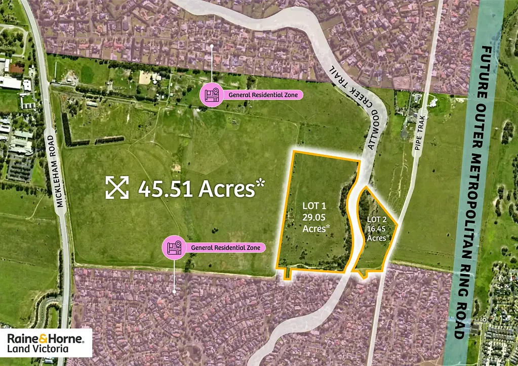 Attwood 45.51 ACRES* LANDBANKING OPPORTUNITY & STRATEGIC FUTURE DEVELOPMENT ADJOINING GENERAL RESIDENTIAL ZONE (STCA)