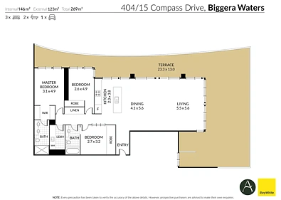 404/15 Compass Drive, Biggera Waters, QLD 4216, 3房, 2浴, Apartment