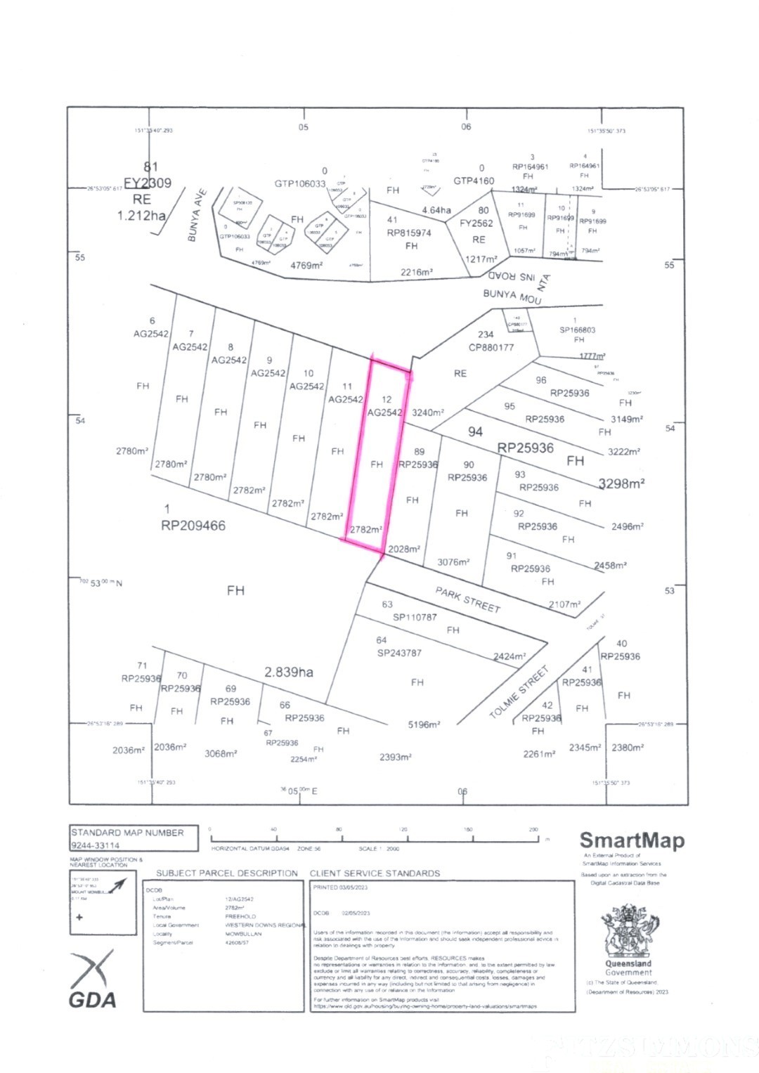 2705 BUNYA MOUNTAINS RD, BUNYA MOUNTAINS QLD 4405, 0 침실, 0 욕실, Section