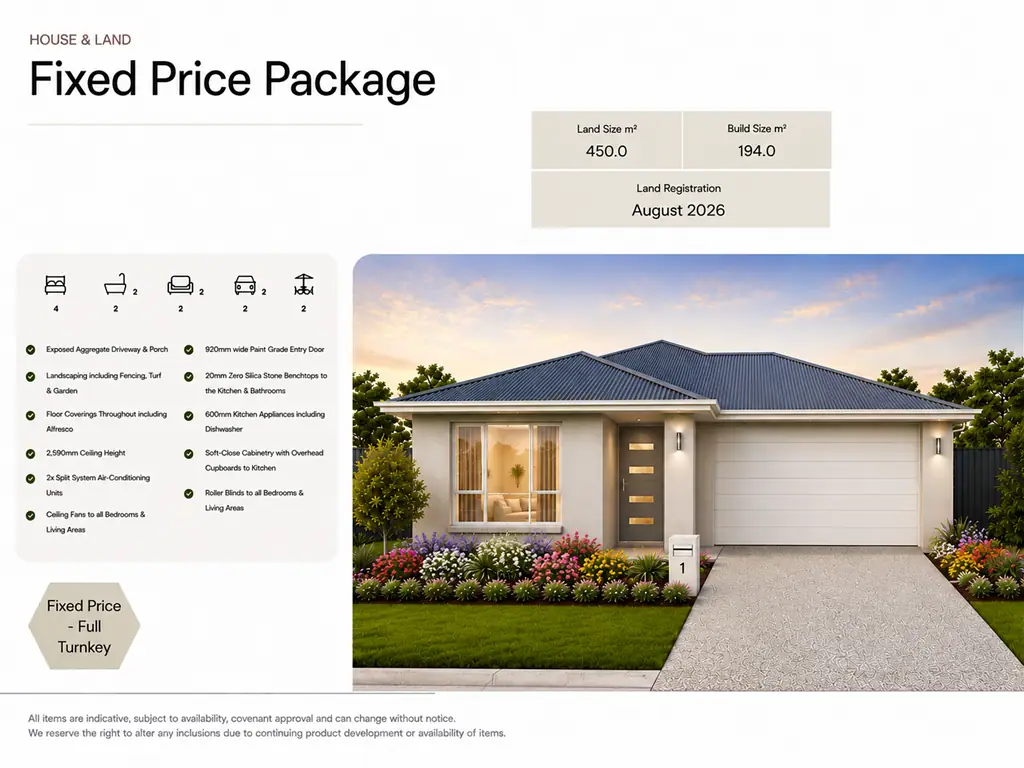 Bellbird Park 4침실 House & Land Package - Bellbird Park QLD