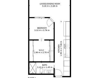 711/35 Malcolm Street, South Yarra, Inner East Melbourne, 1 rūma, 1 rūma horoi, Apartment