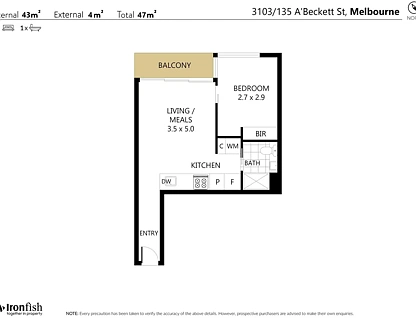 3103/135 A'Beckett Street, Melbourne, VIC 3000, 1 ਕਮਰੇ, 1 ਬਾਥਰੂਮ, Apartment