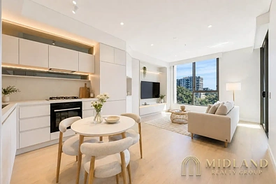 St Leonards 1房 采光充足的一卧室加书房公寓，配备高级设施 Light Filled One Bedroom Plus Study with Premium Amenities