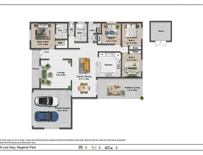 Address Withheld, Regents Park, QLD 4118, 4 rūma, 2 rūma horoi, House