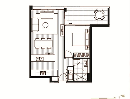 One Bed/15 Marshall Avenue, St Leonards, Lower North Shore, 1 غرف, 1 حمامات, Apartment