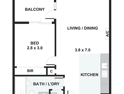 608/408 Burwood Highway, Wantirna South, East Melbourne, 1 कमरे, 1 बाथरूम, Apartment